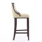 Manhattan Comfort Fifth Avenue Bar Stool in Cream and Walnut BS007-CR - alternate 6